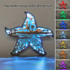 Starfish 3D Wooden Art Carving: Exquisite Home Decor, Art Night Light & Memorable Holiday Gift