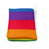 Rainbow Pattern Flannel Blanket - Soft and Cozy for Sofa, Office, Bed, and Travel
