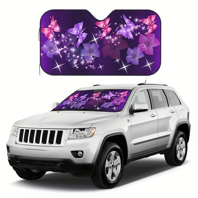 This durable sunshade provides the perfect Mother's Day gift - great protection from the sun's rays. Made from high-quality silver polyester material, it is easy to fold and fits SUVs and trucks of all sizes. Its stylish butterfly pattern design adds a unique touch to any car interior.