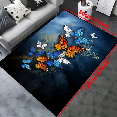 Fashionable Butterfly Print Rug: An Elegant Addition to Your Home Decor