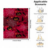 Pumpkin, Bat and Spider Web Print Throw Blanket - Warm and Comfortable Flannel Blanket for Sofa, Bed, Couch, Office - Multi-Purpose Blanket - Perfect Halloween Decor and All-Season Gift