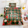 Christmas Wonderland: Festive Duvet Cover Set with Delightful Tree, Gingerbread Man, and Snowflake Print - Includes 1 Duvet Cover and 2 Pillowcases(No Core)