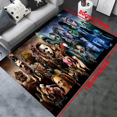 Horror Anime Carpet: Enhance Your Living Space with Spooky Movie Characters