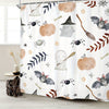 Adorably Spooky: Kids Halloween Shower Curtain Set - Ghosts, Pumpkins, Bats, and Spiders for Your Home Bathroom Decor!