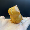 Cute and Playful Boxwood Carving Cat: The Ideal Wealthy Little Cat Handle for Modern Home Decor