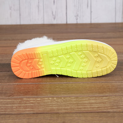 Cozy and Stylish: Trendy Plush-Lined Thermal Furry Boat Shoes for Fall & Winter