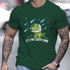 It's My Lucky Day: Cute Dinosaur Tee - Men's Casual Crew Neck T-Shirt for a Stylish Summer Look