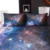 Galactic Dreams: Red Starry Sky Bedding Set for Guest Room - Includes Duvet Cover and Pillowcases (No Core)