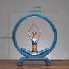 Meditation Yoga Pose Statue: Resin Figure for Home Decor and Inner Peace