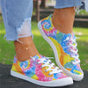 Trendy Colorful Tie-Dye Women's Canvas Shoes - Comfortable and Stylish Low Top Shoes