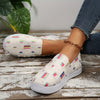 Versatile Daily Comfy Shoes: Women's Plaid Pattern Canvas Slip-Ons - Lightweight and Flat Casual Shoes