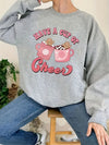 Coffee Lover's Christmas Sweatshirt: Cozy Crew Neck Long Sleeve for Women