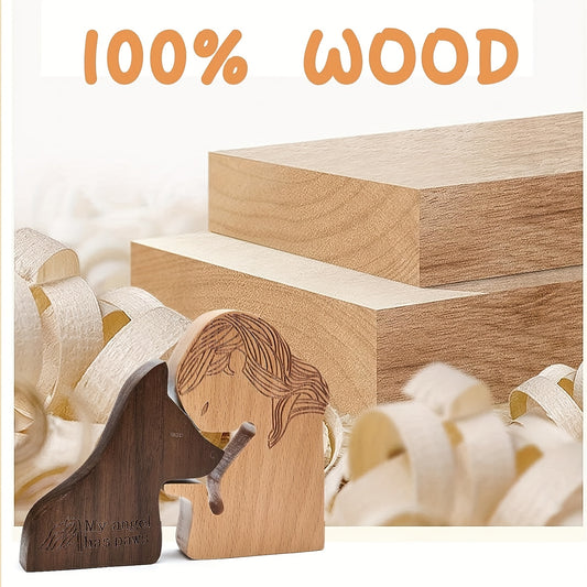 Celebrate the life of your beloved pup with our beautiful Sculpted Woodcraft memorial souvenir. Made with expertly crafted wood, this heartwarming piece is a perfect way to honor your furry friend and keep their memory close to your heart. Treasure their legacy with this unique and meaningful tribute.