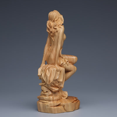 Exquisite Cypress Solid Wood Carving: Embodying Sensuality and Beauty