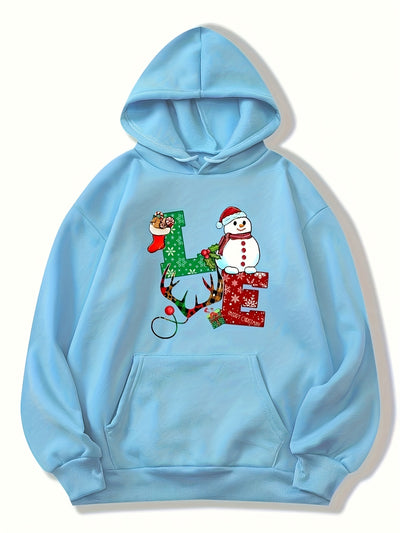 Festive Comfort: Christmas Pattern Hoodie - Dress Casual and Stay Warm this Winter/Fall