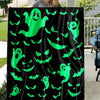 Cozy Ghost and Bat Flannel Blanket - Perfect for Teens, Travel, and Office - Available in All Seasons