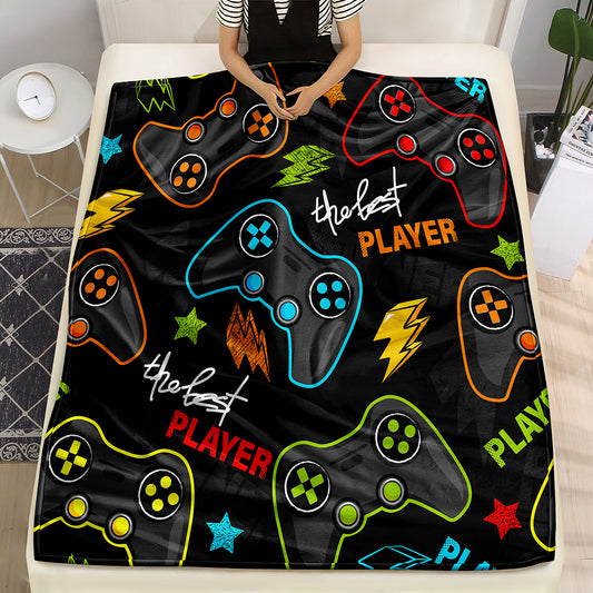 Snuggle up and stay warm with this Gamer Blanket. Crafted with a luxurious flannel material, the Gamepad Blanket style makes it perfect for any game lover. Give it as a gift or keep it for yourself - either way, you will enjoy its soft and cozy feel.