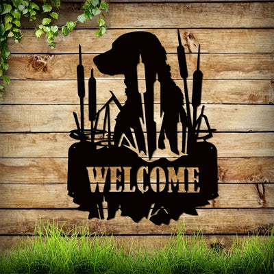 Lab Welcome Sign: Stylish Metal Wall Art for Indoor and Outdoor Home Decor - Perfect Gift for Science Enthusiasts