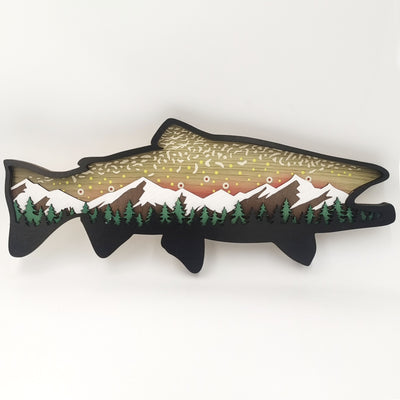 Wooden Art Salmon Shape Crafts: A Festive and Creative Christmas Gift for Home Wall Decoration