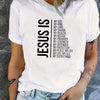 Jesus Is Print: Faith Graphic T-Shirt - Express Your Beliefs in Style!