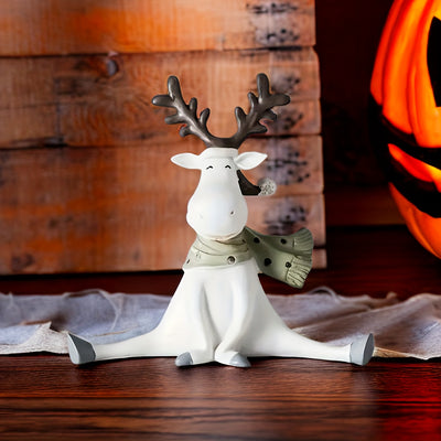 Cute Hand-Painted Elk Ornaments for Christmas and New Year's: Perfect for Gifts and Decorations