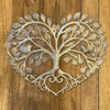 Exquisite Metal Art Tree of Life Wall Hanging: Captivating Home Decoration Crafted for Serene Courtyards