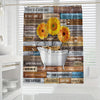 Vibrant Sunflower Paradise: Complete Shower Curtain for a Refreshing Bathroom Decor Experience