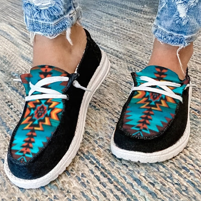 The Lightweight Geometric Pattern Canvas Shoes for Women are the perfect choice for a lightweight, casual shoe. With a non-slip low top design and a stylish geometric pattern, these shoes provide fashionable comfort for walking or casual wear. A lightweight canvas construction ensures long-lasting durability and flexibility.