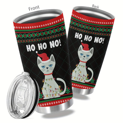 Festive 20oz Stainless Steel Tumbler: Perfect Christmas Gift for Loved Ones, Friends, and Relatives!