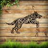 Fierce Guardian: Viking Wolf Metal Wall Decor - Celtic Inspired Fenrir Decoration for Viking Enthusiasts