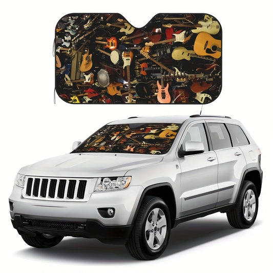 UVShield is the ideal car sun shade for guitar lovers, providing the ultimate protection from damaging ultraviolet rays. With its advanced three-layer design, UVShield blocks 99.9% of the sun's UV emission and reduces the interior car temperature by up to 45%. Keep your car and your guitar safe and looking great with UVShield.