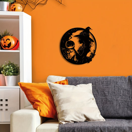 Mystical Metal Witch Wall Art: Enhancing Your Home Décor with an Eerie Elegance