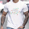 Let's Get Lit Letter Print Men's Summer T-Shirt: A Festive Graphic Tee Perfect for Christmas and Gifting Men