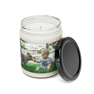 Anniversary Dog And Kid Gift, Custom Name Candle Gift, Lovely Candle Gift, Soy Candle 9oz CJ22