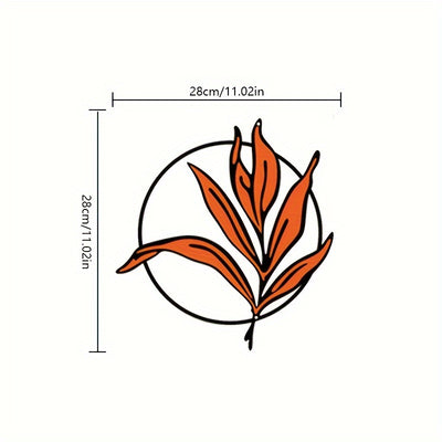 Vibrant Blossoms: 3PCS Flower Metal Wall Decorations for Modern Minimalist Spaces