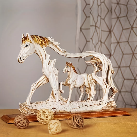 Exquisite Handcrafted Steed: Hollowed-Out Statue for Desktop Decoration