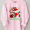 Festive Charm: Christmas Print Sweatshirt for Women - Cozy and Stylish!