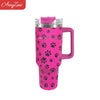 40oz Cow Series Print Stainless Steel Insulated Water Bottle - Tumbler With Handle, Straw & Lid - Perfect Birthday Gift & Home Kitchen Item!