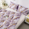 Quicksand Marble Print Duvet Cover Set: Elevate Your Bedroom Décor with this Soft and Breathable Purple Bedding Set(1*Duvet Cover + 2*Pillowcase, Without Core)