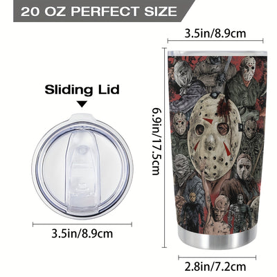 Spooky Sips: 20oz Stainless Steel Halloween Cup - The Perfect Halloween Gift for Loved Ones!