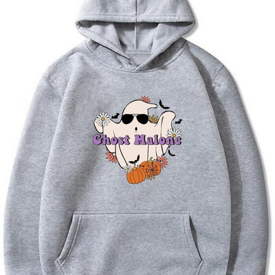 Halloween Moo-vement: Men's Dairy Cow Pattern Hoodie with Kangaroo Pocket