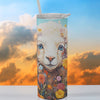 20oz Lamb-patterned Stainless Steel Tumbler: Shatterproof & Insulated for Hot and Cold Drinks - Perfect for Travel, Home, and Office Use!