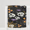 Skull Candy Spiderweb Flannel Blanket: Cozy Halloween Decor & Gift for All Ages