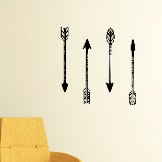 Mystical 4 Arrow: Black Metal Art for Enchanting Home Décor