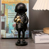 Doodle Master Banksy: The Deep Diver of Loneliness Communication Sculpture for Home and Living Room Decor