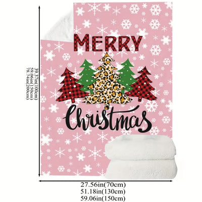 Cozy Up and Embrace the Holiday Spirit with our Christmas Theme Blanket – Perfect for All Seasons!