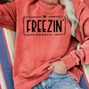 Cozy and Stylish: Women's Letter Print Pullover Sweatshirt for Fall/Winter Fashion