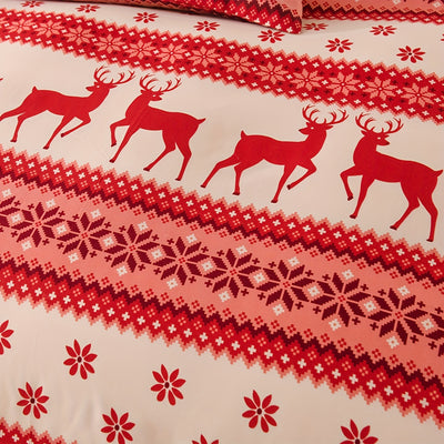 Cozy Christmas Deer Duvet Cover Set: Enhance Your Bedroom and Guest Room in Warmth and Style