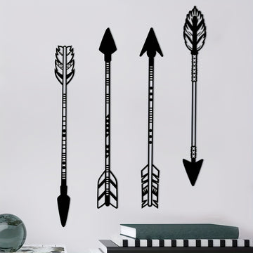 The Mystical 4 Arrow Wall Art adds an enchanting aesthetic to any living space. Its sturdy black metal construction provides a stylish appearance for years to come. Perfect for those seeking unique décor to complement their home.