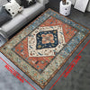 Vintage Boho Non-Slip Resistant Rug: Stylish, Washable, and Waterproof Carpet for All Living Spaces and Outdoor Décor